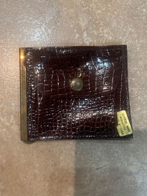 Vintage men's wallet like new, brown genuine leather