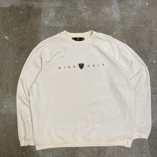 Nike Golf sweater vintage Y2K 2000s L creme wornlook