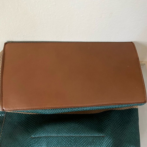 Furla handbag in beige and blue, like new