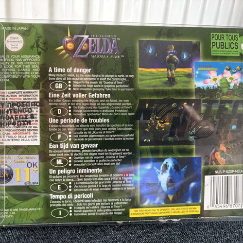 The Legend of Zelda Majora’s Mask N64 game