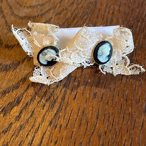Lace earrings used