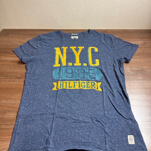 Tommy Hilfiger Denim T-shirt “NYC 1985” blue size XXL like new