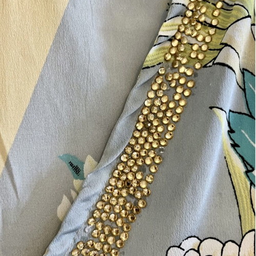 Caftan dress with Japanese pattern like new, one size