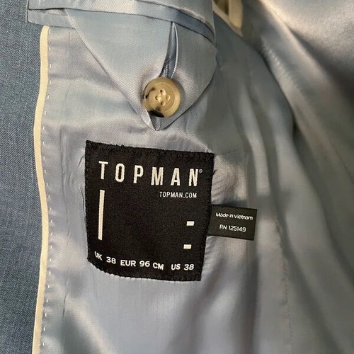 TopMan light blue-grey suit like new