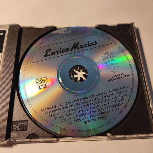 Enrico Macias CD used, chanson pop collection