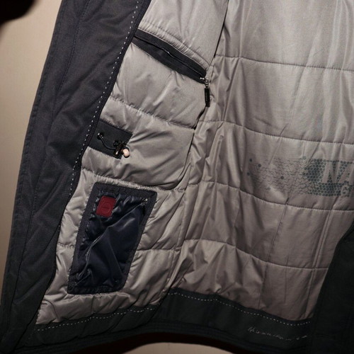Navy & Green men's jacket, dark navy, medium