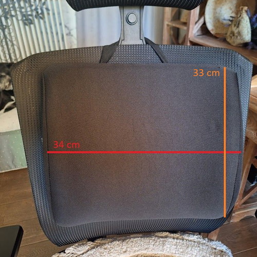 Memory Foam Lumbar Support Pillow like new for Office Chair or Car