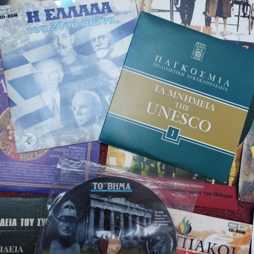 3 DVDs and 18 CD ROMs with E-book like new, social and historical documentaries
