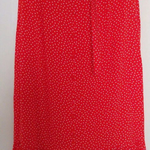 ZARA set skirt XS and crop top S polka dot like new, red and white