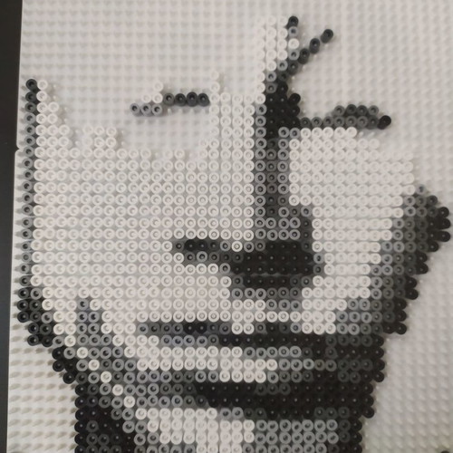 Handmade Jim Morrison Portrait black and white, new