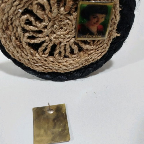 Handmade earrings with Amelie theme like new