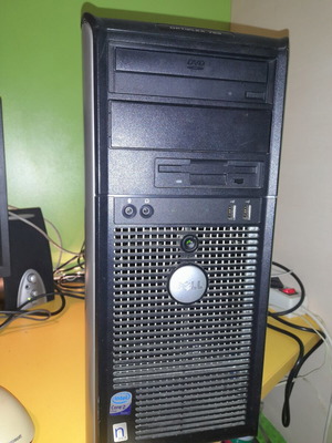Dell Optiplex 755 desktop computer used, Intel Core 2 Quad, 4GB RAM, 320GB HDD