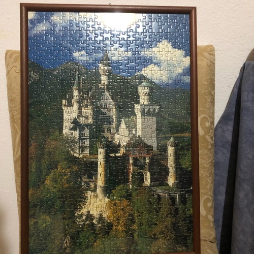 Puzzle frame slightly used