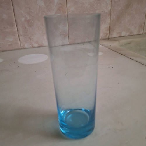 Ouzo glasses like new, set of 6 with blue base