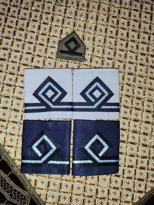 Epomides insignia for flight lieutenant, like new, set for winter and summer uniform