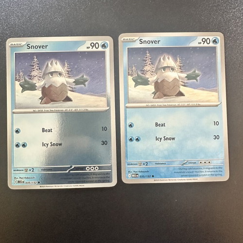 Snover 035/132 Mega Evolution Pokemon card set