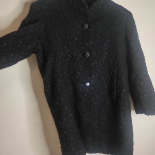 Vintage brocade black coat like new