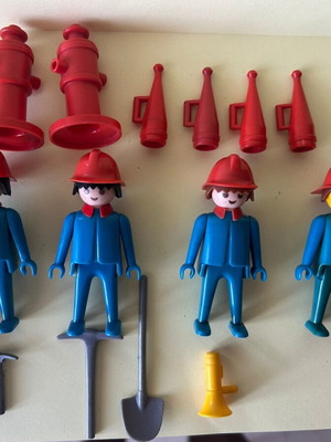 Playmobil Vintage 80s φιγούρες πυροσβεστών, σαν καινούργιο
