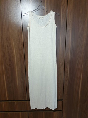 American Vintage beige long dress like new, slim fit