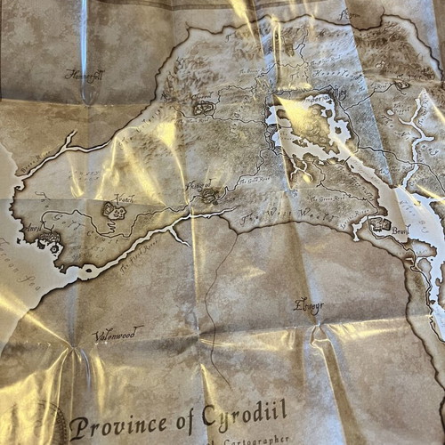 The Elder Scrolls IV Oblivion PC game used with original Cyrodiil map and extras
