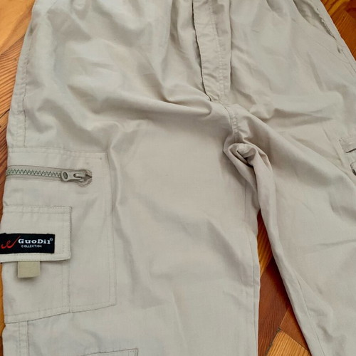 Summer lightweight cargo pants like new, beige, sizes M and L
