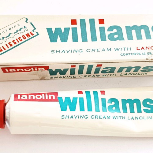 Williams Shaving Cream with Lanolin new, vintage 40g