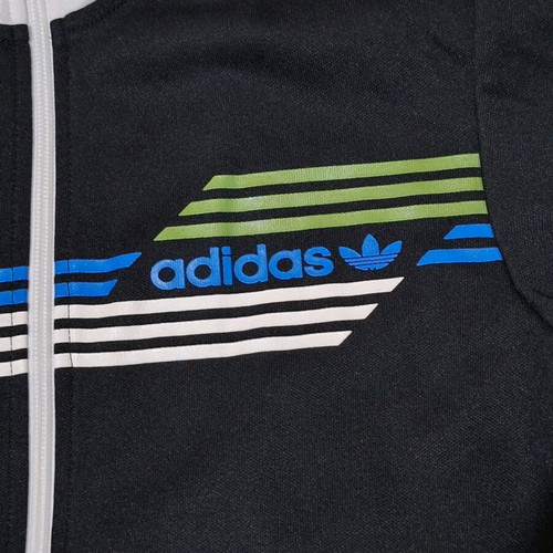Adidas Originals retro jacket like new, size XS, black with white stripes