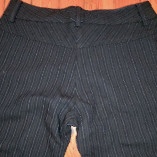Penny Black gray pinstripe low rise trousers XS used