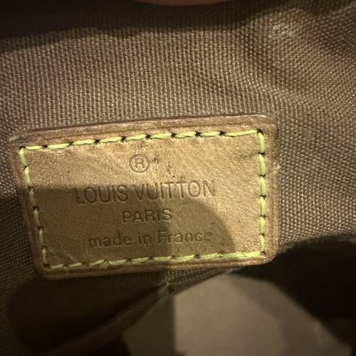 Louis Vuitton Palermo PM Monogram bag used, brown leather patina