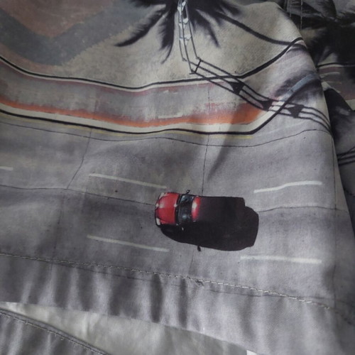 H&M men's swim shorts small used, multicolor