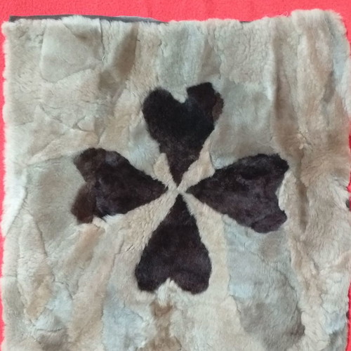 Fur pillowcase new 37×37 cm
