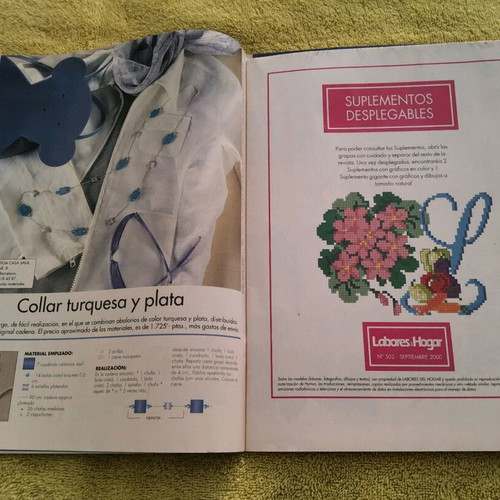 Labores del Hogar magazines used, vintage, set of 2