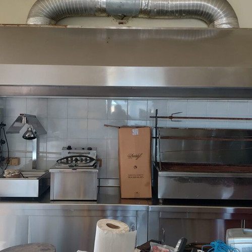 Professional stainless steel catering equipment used