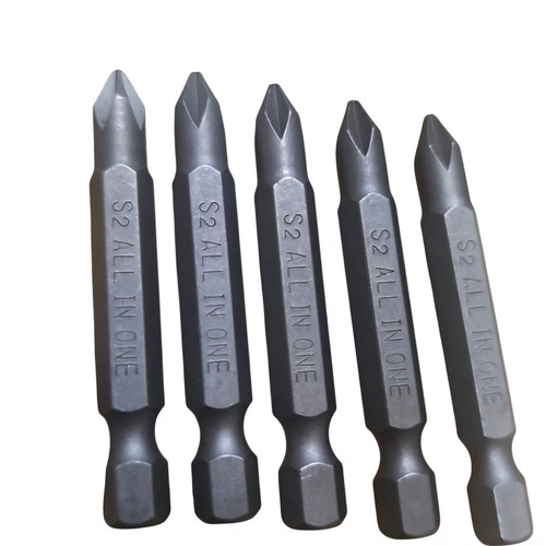 Set of 5 Philips screwdriver bits made of S2 steel, new