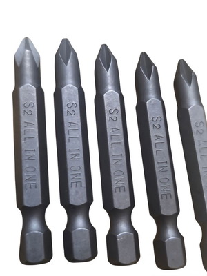Set of 5 Philips screwdriver bits made of S2 steel, new