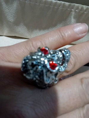 Ring new skull gray