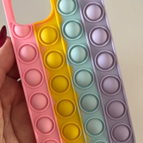 iPhone 13 case new, colorful with bubbles