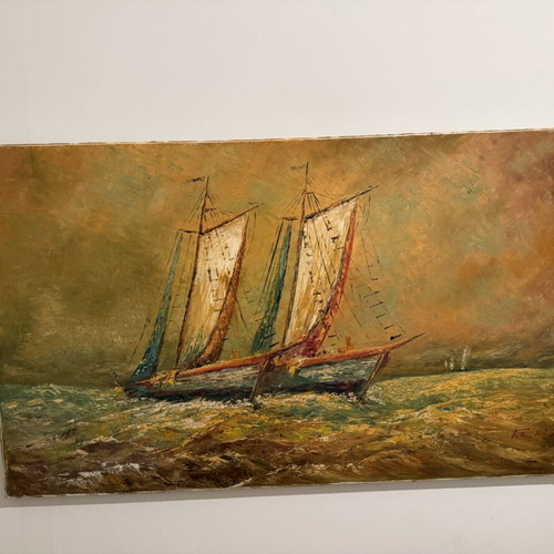 Large oil painting like new