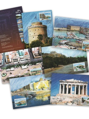 Ελλάς 2004 σετ 6 καρτών Maximum Prepaid "Όψεις Ολυμπιακών Πόλεων"
