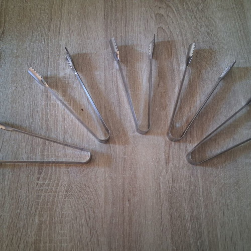 Stainless steel ice tongs pack of 5