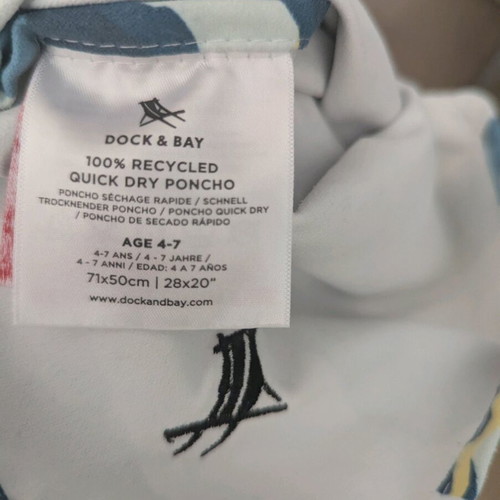 Dock & Bay poncho for 4-7 years like new