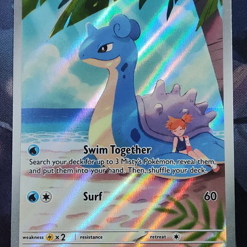 Misty's Lapras Illustration Rare Destined Rivals Pokemon card