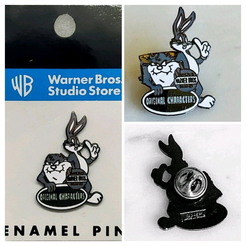 Collectible enamel pin Bugs Bunny and Tasmanian Devil new