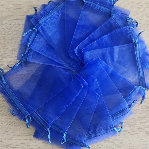 Blue electric jewelry bags new, set of 15 pieces