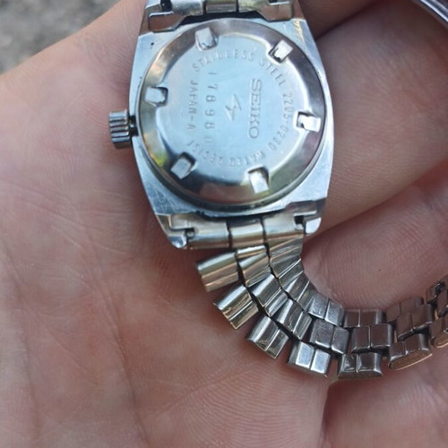 Seiko Automatic 2205-0230 women's watch used, silver