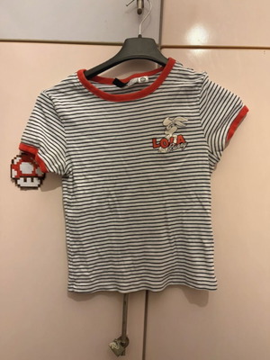 H&M κοντομάνικο Λολα σαν καινούργιο, μέγεθος S, μαύρο και άσπρο