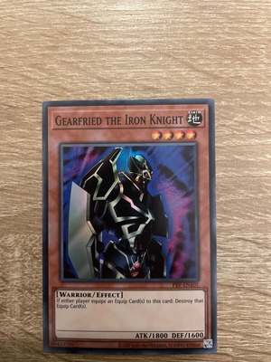Gearfried the Iron Knight κάρτα Yu-Gi-Oh! σαν καινούργιο