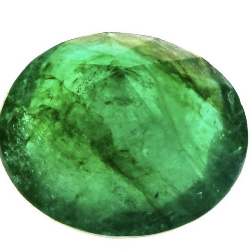 Natural Emerald 0.92 ct Brazil Round Cut F1 Oil Certified