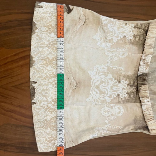 Blouse-Top With Basque Like New, Beige, Size S