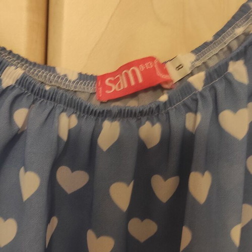 Sam set blouse and shorts 8 years like new, blue